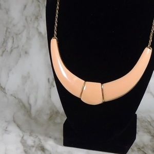 Unique statement necklace horn shape boho style